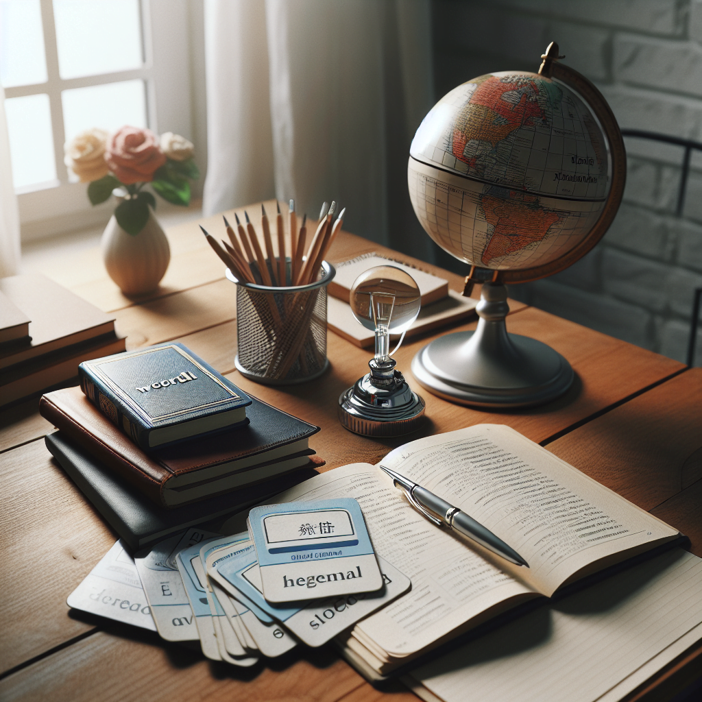 Nauka języka: jak szybko opanować podstawy? 5 sposobów! 8 nauka języka – potrzebne przybory i materiały, leżące na stole